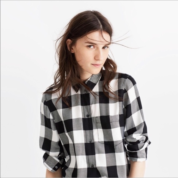 Madewell buffalo oversized boyfriend flannel shirt - Picture 5 of 6